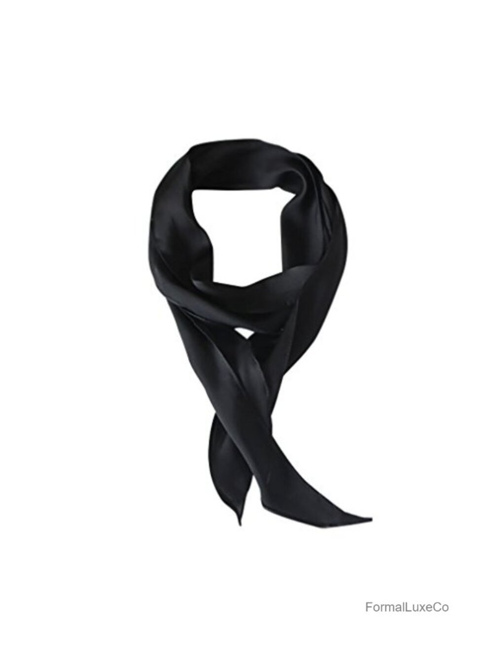 Silk Feel Polyester Skinny Scarf Long Neckerchief